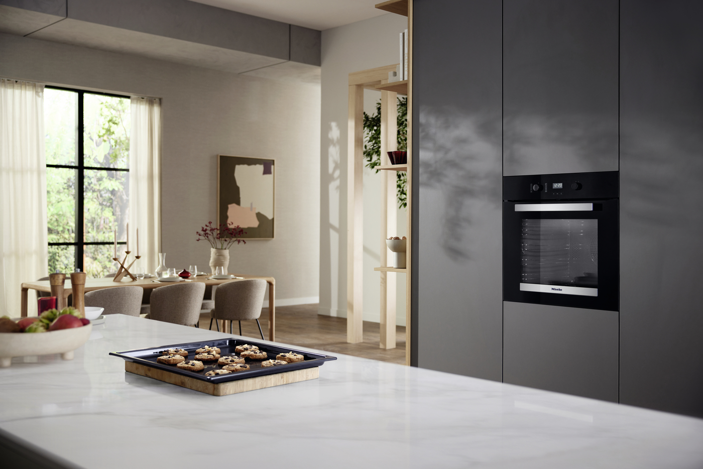 Miele H2455B 76L 嵌入式電烤箱 不銹鋼