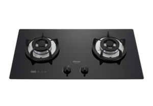 【格蘭登】 日本 Rinnai 檯面式防漏玻璃雙口爐 RB-S2630G(B)