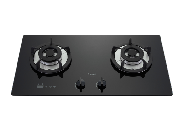 【格蘭登】 日本 Rinnai 檯面式防漏玻璃雙口爐 RB-S2630G(B)