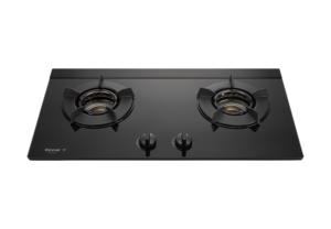 【格蘭登】日本 Rinnai 檯面式內焰玻璃雙口爐 RB-N218G(B)