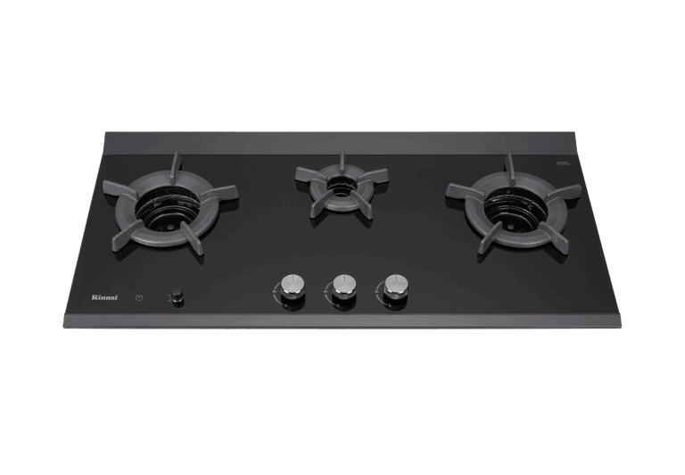 【格蘭登】 日本 Rinnai 檯面式內焰玻璃三口爐 RB-3CGT-TR(B)