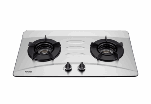 【格蘭登】 日本 Rinnai 檯面式內焰不銹鋼雙口爐 RB-N201S