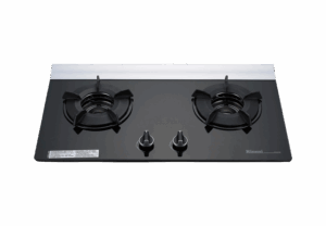 【格蘭登】 日本 Rinnai 檯面式內焰玻璃雙口爐 RB-201GN(B)