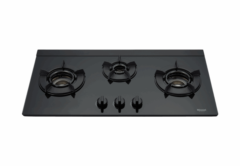 【格蘭登】 日本 Rinnai 檯面式內焰玻璃三口爐 RB-N312G(B)