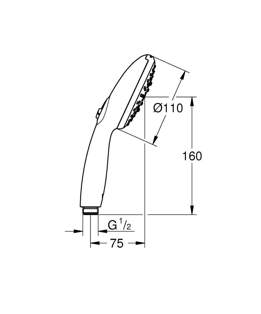【格蘭登】德國 GROHE TEMPESTA 100 三段式蓮蓬頭 28261003:圖片 3