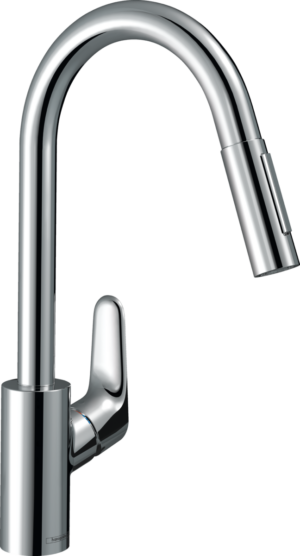 【格蘭登】德國 hansgrohe Focus M41廚房伸縮龍頭(鉻色，一般/花灑出水) 31815000