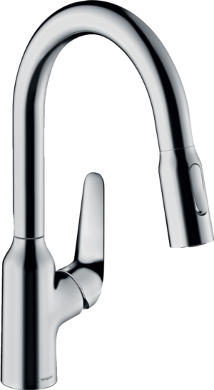 【格蘭登】德國 hansgrohe Focus M42廚房伸縮龍頭(鉻色，一般/花灑出水) 71801000