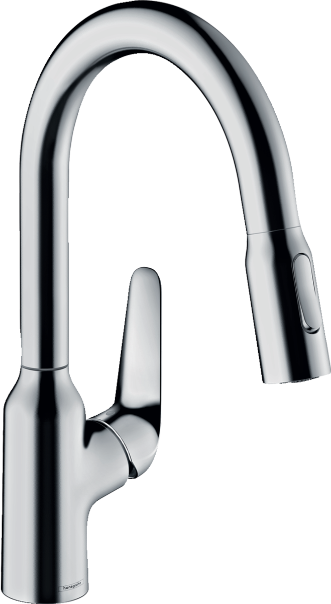 【格蘭登】德國 hansgrohe Focus M42廚房伸縮龍頭(鉻色，一般/花灑出水) 71801000
