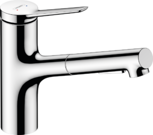 【格蘭登】德國 hansgrohe Zesis M33廚房伸縮龍頭(鉻色，一般/花灑出水) 74800000