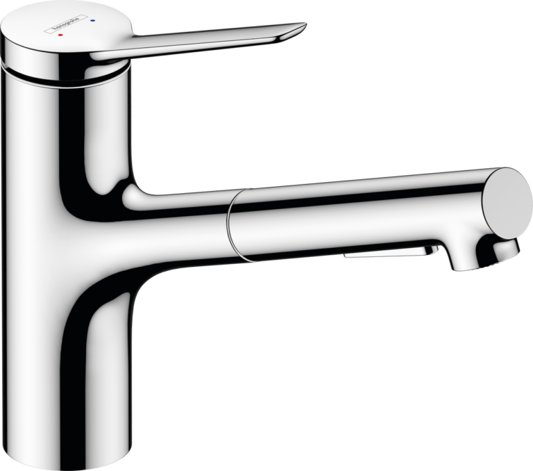 【格蘭登】德國 hansgrohe Zesis M33廚房伸縮龍頭(鉻色，一般/花灑出水) 74800000
