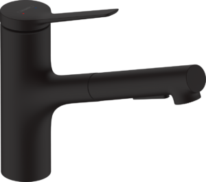 【格蘭登】德國 hansgrohe Zesis M33廚房伸縮龍頭(黑色，一般/花灑出水) 74800670 期貨