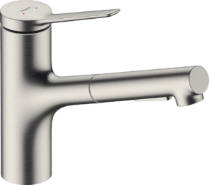 【格蘭登】德國 hansgrohe Zesis M33廚房伸縮龍頭(不鏽鋼毛絲面，一般/花灑出水) 74800800