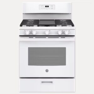 【格蘭登】美國 GE 30吋 獨立式瓦斯型四口單層爐連烤 JGBS66DEKWW