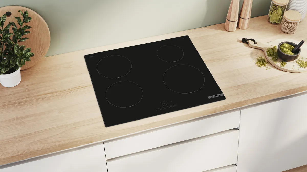 【格蘭登】德國 Bosch 4系列 IH 感應爐 60 cm 深遂黑 上裝式無邊框 PUE611BB5E