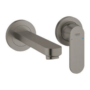 【格蘭登】德國 GROHE Eurosmart Cosmopolitan 壁式面用二件式龍頭+預埋件 墨霧黑