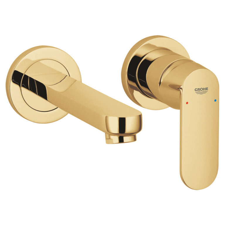 【格蘭登】德國 GROHE Eurosmart Cosmopolitan 壁式面用二件式龍頭+預埋件 冷冽金