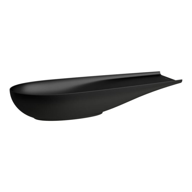 【格蘭登】瑞士 LAUFEN ALESSI ONE 陶瓷立式檯面盆 霧黑色 100x38cm