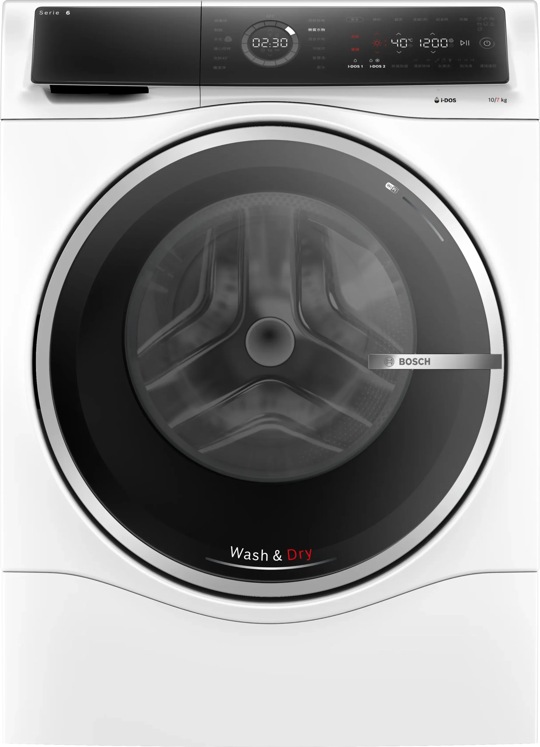 BOSCH 6系列 洗脫烘滾筒洗衣機 10/7 kg 1400 rpm WNC554A0TC