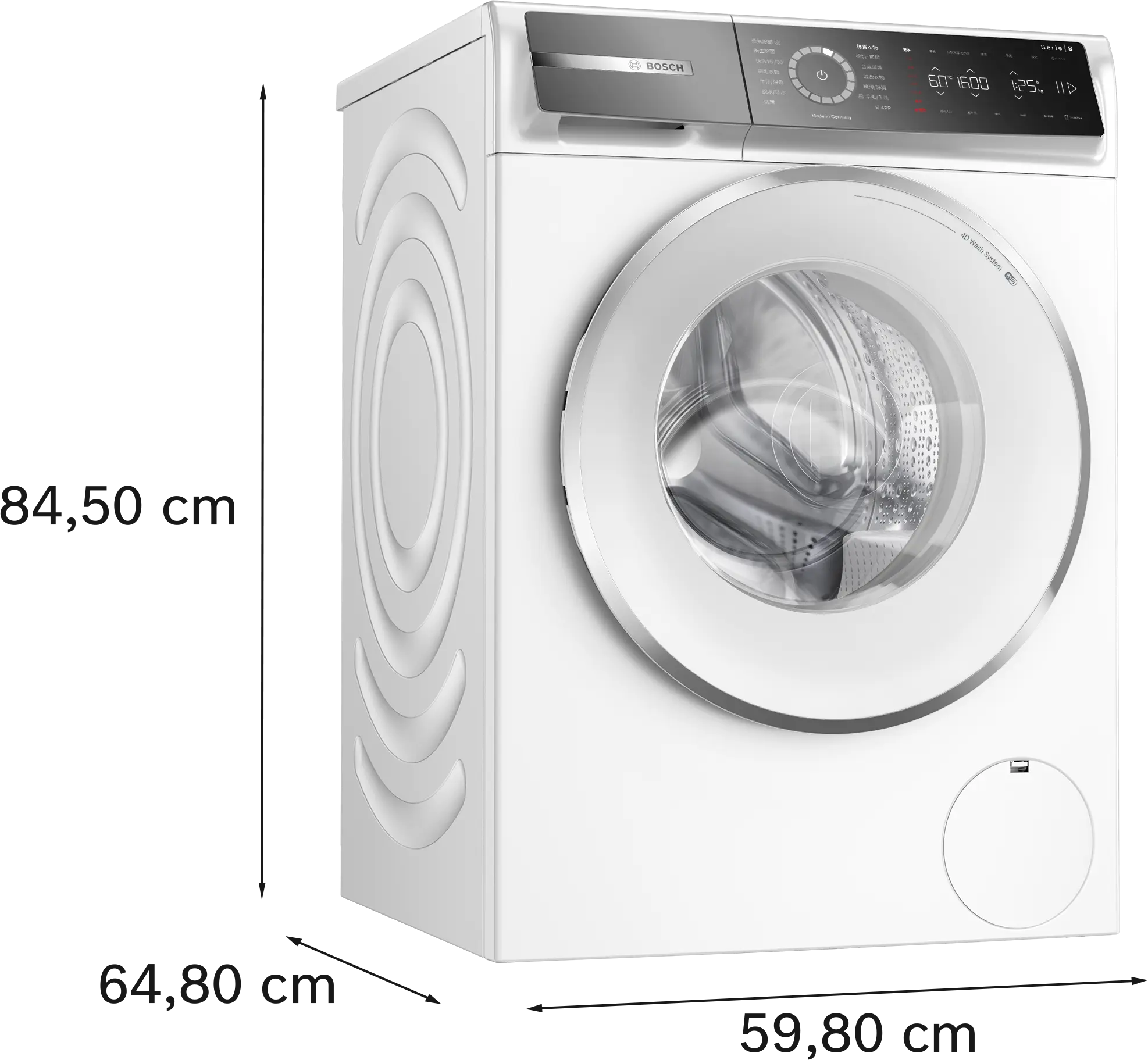 BOSCH 8系列 WGB25600TC 滾筒洗衣機 10kg 1600rpm