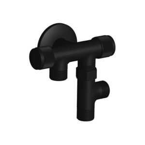 Kohler 四通角閥 霧黑