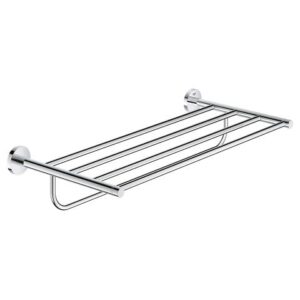 GROHE Essentials 多功能浴室毛巾架 604mm 鍍鉻金屬材質