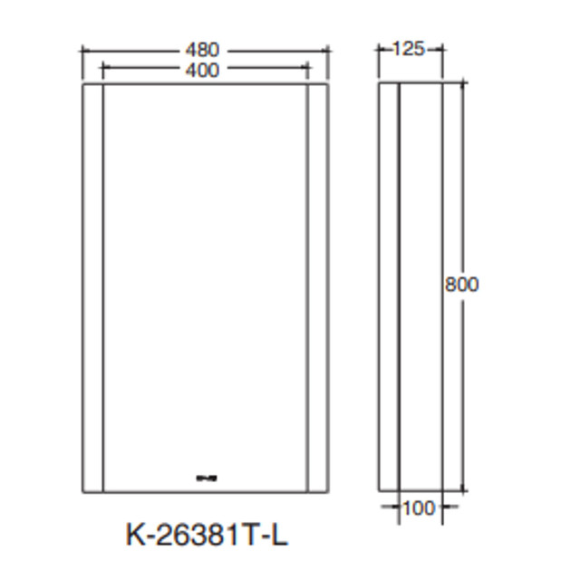 【格蘭登】美國 KOHLER Verdera 2.0 鏡櫃 50cm 左開 K-26381T-L-NA 限時優惠~2026/12/31:圖片 5
