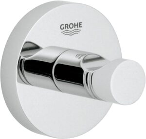 GROHE 40364001 Essentials 系列金属墙面挂钩，镀铬饰面