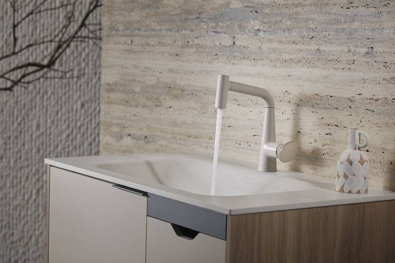 Kohler Accliv Beam Grooming 面盆單槍伸縮龍頭 雲緞沙