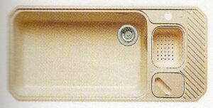 【格蘭登】德國 Blanco Logo-Box Silacron 多功能水槽 米黃 69+17cm 上嵌／下嵌 507951 限量優惠