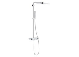 GROHE Euphoria SmartControl 310 Thermostatic Shower System Square Chrome