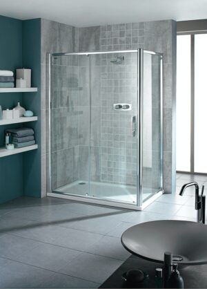 【格蘭登】德國 DUSCHOLUX GLIDE L型橫拉門 120~180cm*100cm
