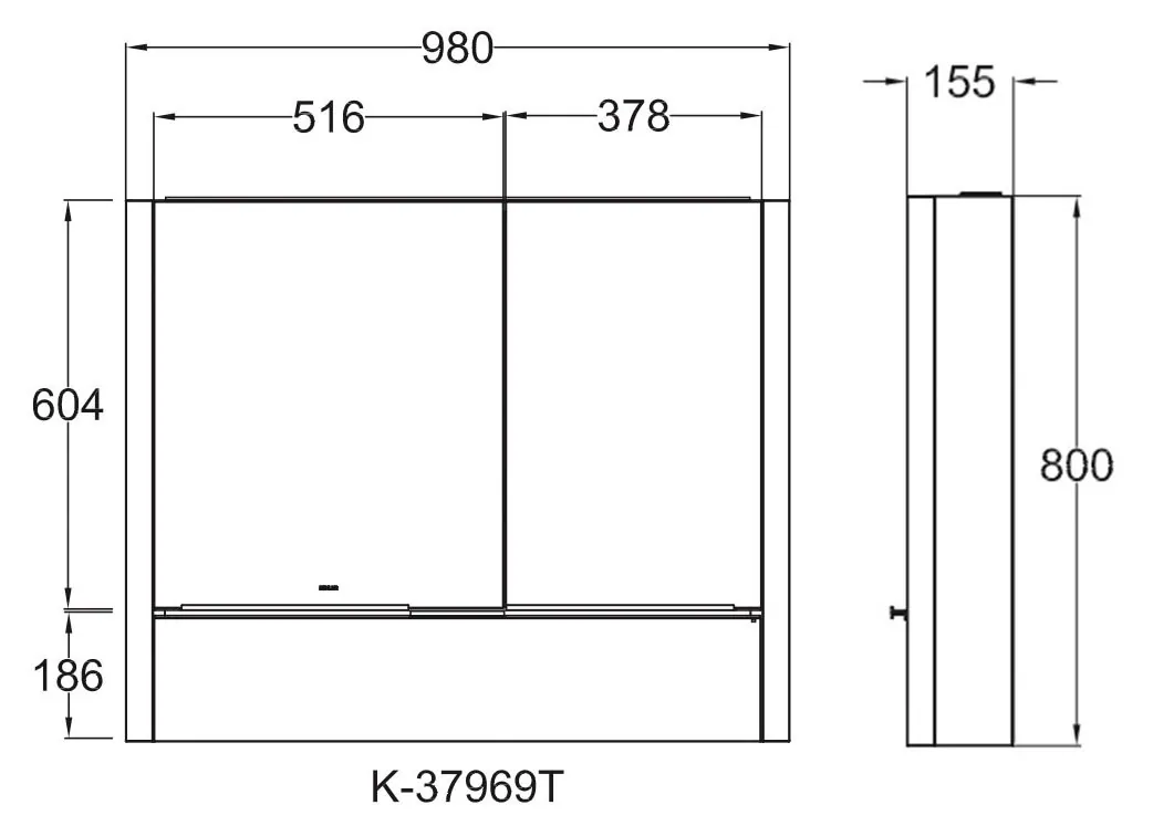 【格蘭登】美國 KOHLER MAXISPACE 2.0 雙側燈鏡櫃 100cm K-37969T-NA 限量優惠:圖片 12