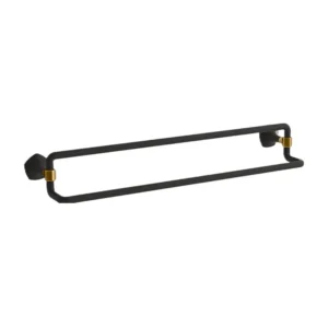 【格蘭登】美國 KOHLER Occasion 60cm雙層毛巾桿 (霧黑+摩登金) K-EX27062T-BMB 限量優惠