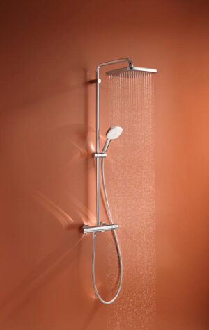 GROHE Tempesta System 250 Cube 壁挂式恒温淋浴系统 镀铬