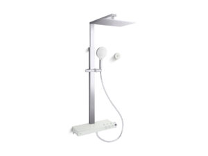 KOHLER Urbanity+ 恆溫雙花灑淋浴柱 WaterMind 手持花灑 鍍鉻