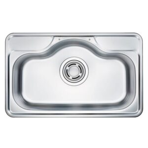 Bekjo DS780 780mm Stainless Steel Kitchen Sink Single Bowl