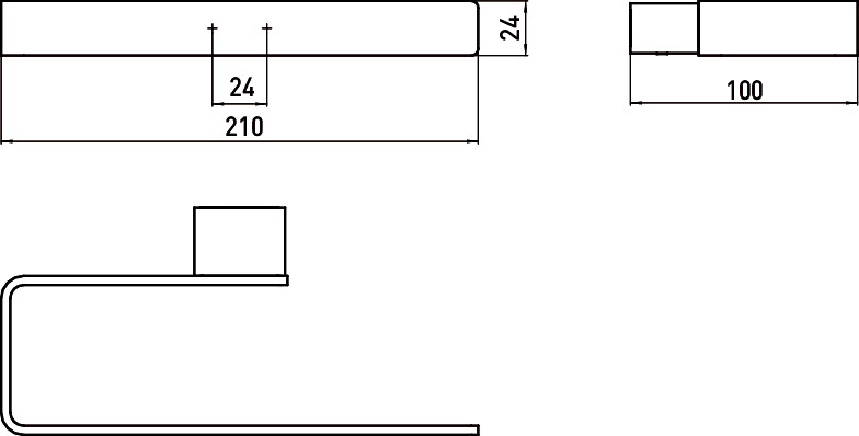 【格蘭登】德國 emco LOFT 浴巾環 0555.001.00:圖片 3