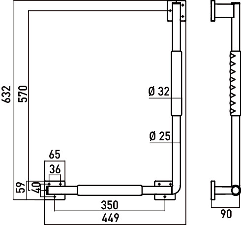 【格蘭登】德國 emco SYSTEM 2 L型扶手 3570.212.06:圖片 3