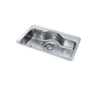 Bekjo FDS850 304 不鏽鋼廚房水槽 850mm 嵌入式