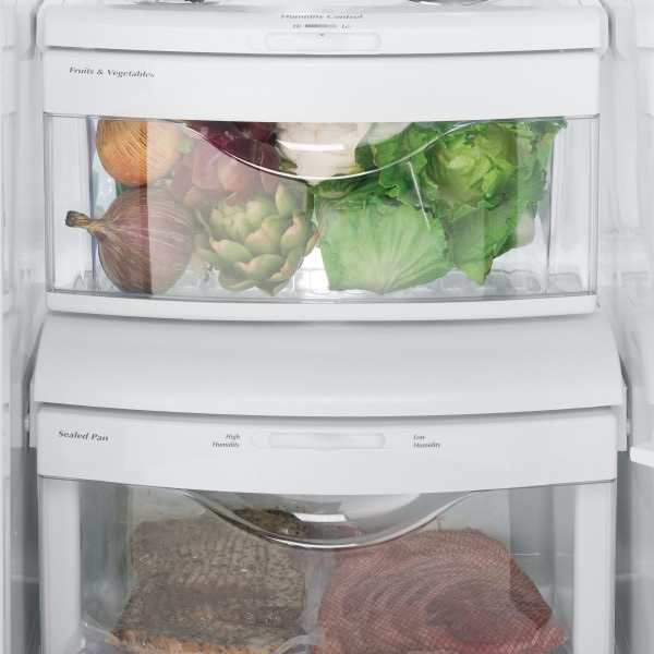 GE 702L 薄型雙門對開冰箱 白色