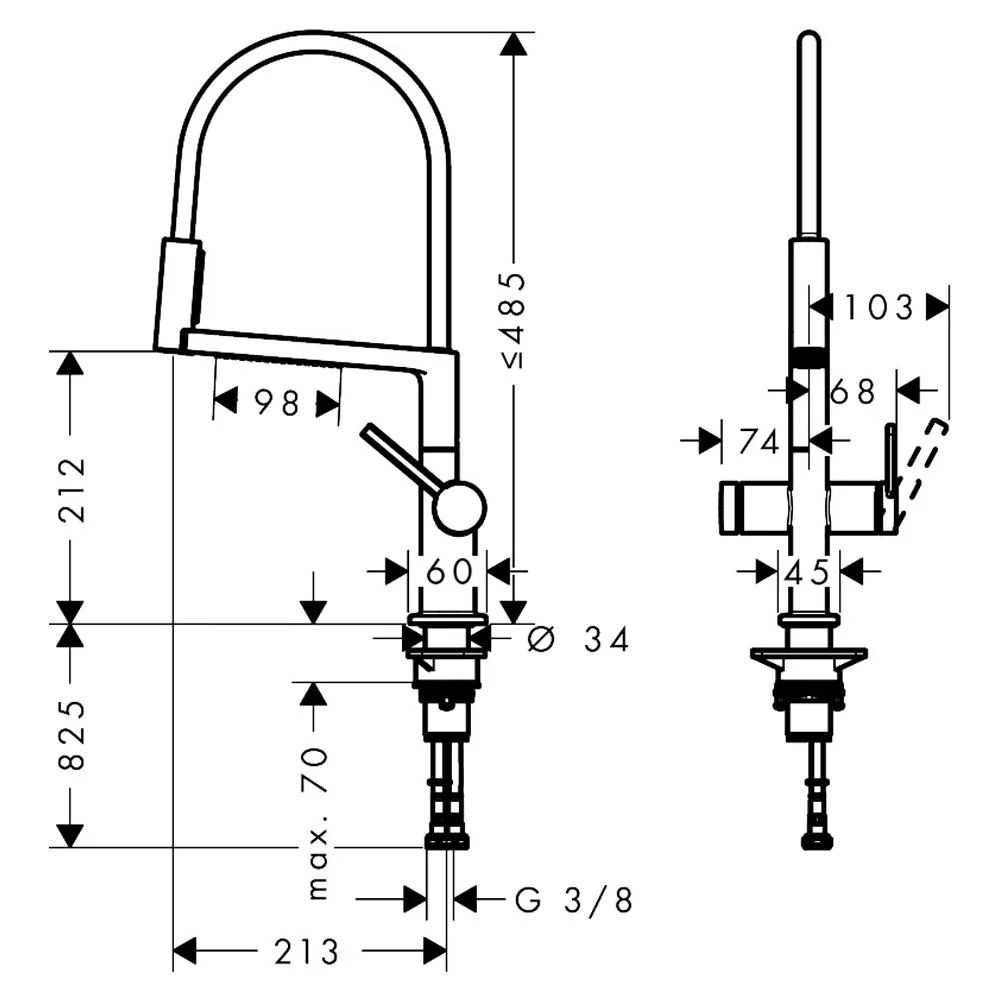 【格蘭登】德國 hansgrohe Talis Select M54 廚房伸縮龍頭 72861:圖片 20