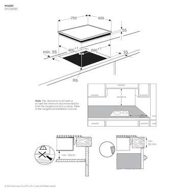 【格蘭登】瑞典 Electrolux 伊萊克斯 UltimateTaste 300 嵌入式兩口感應爐(70cm) EHI7280BE:圖片 3