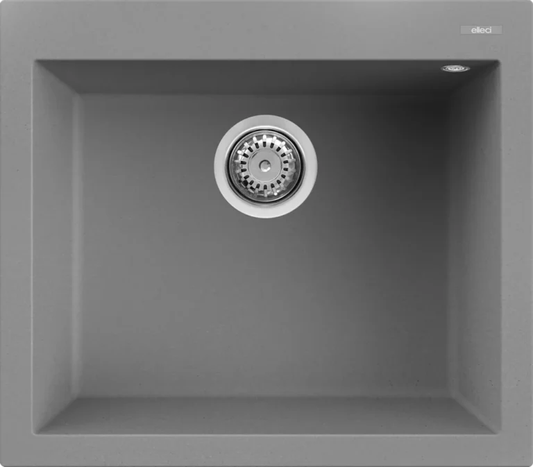 【格蘭登】義大利 elleci Quadra 105 Metaltek 花崗岩含金屬水槽 50cm 上嵌／下嵌