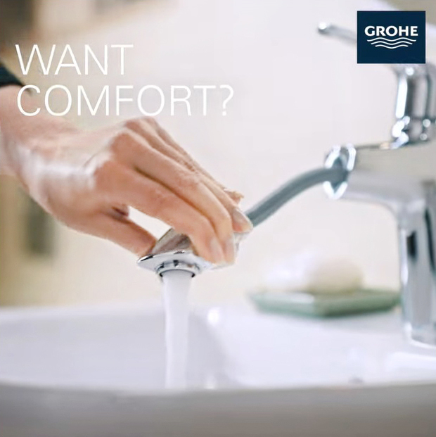 GROHE Eurosmart 伸縮面盆龍頭 (鉻色) 23976003