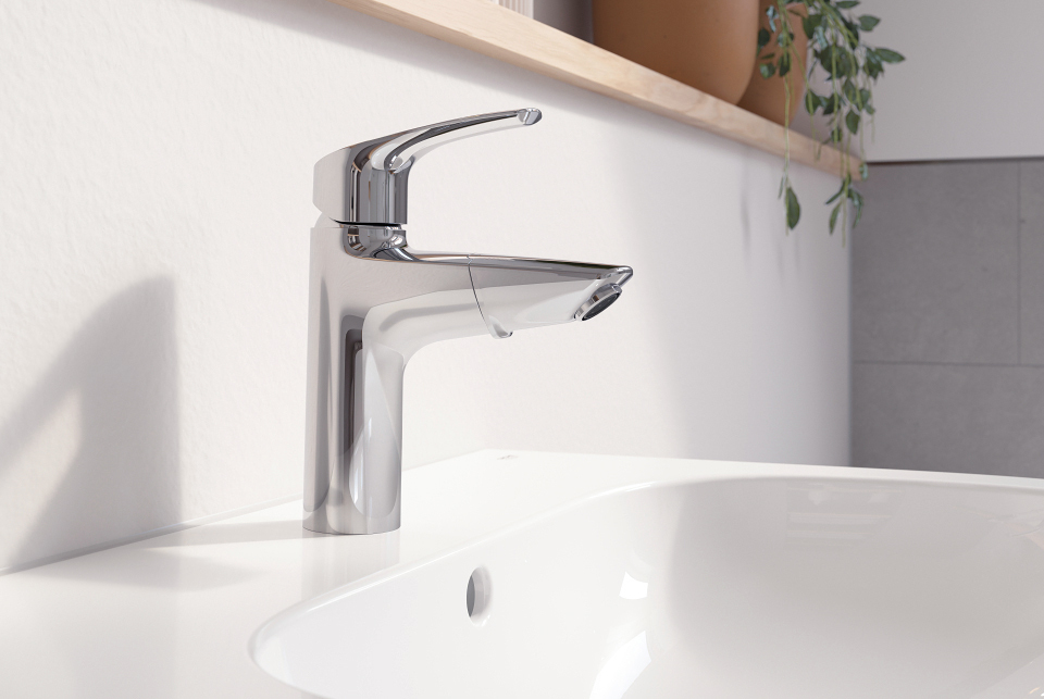 GROHE Eurosmart 伸縮面盆龍頭 (鉻色) 23976003