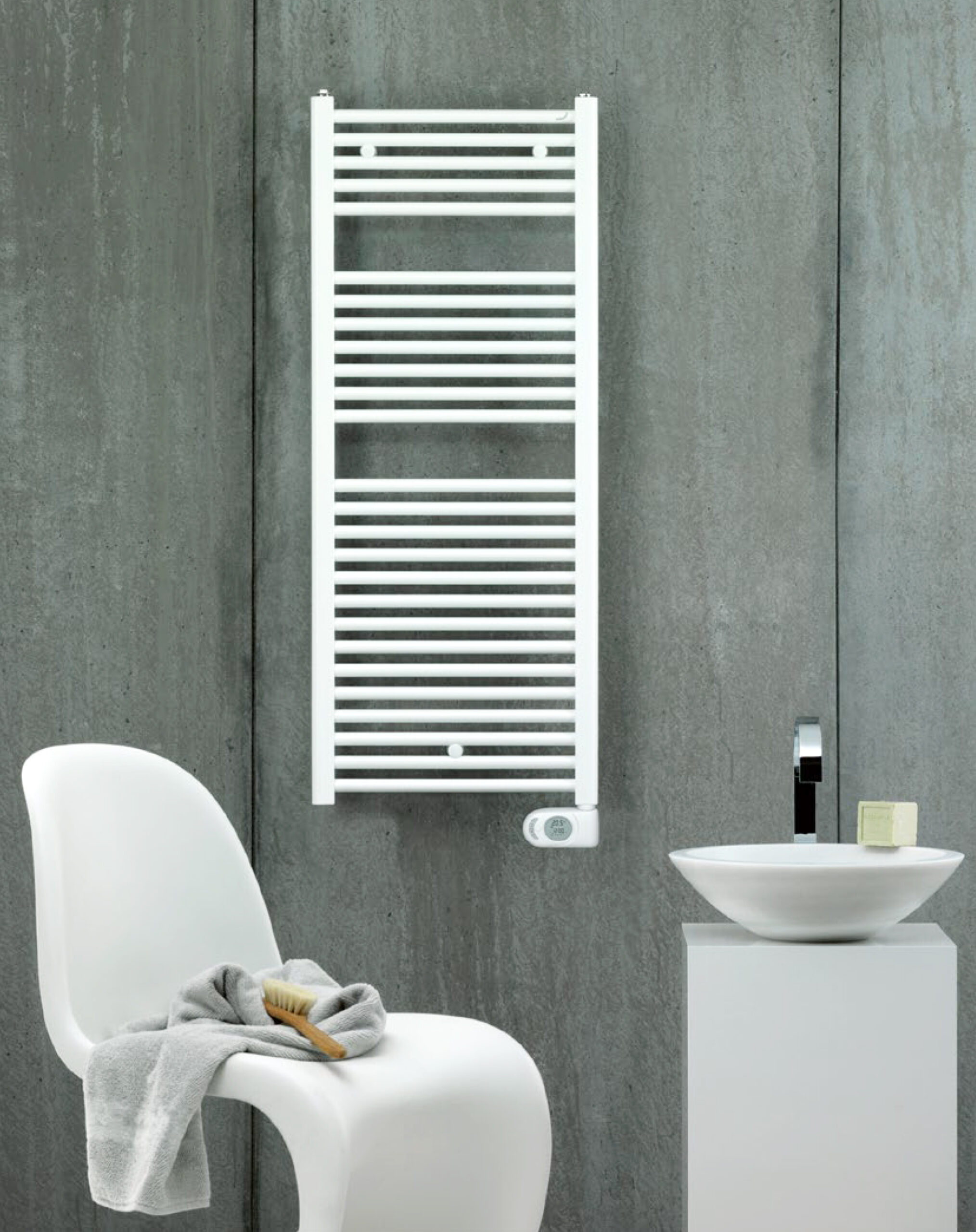 Zehnder AURA 電熱毛巾桿 PBEZ-120-50/MQ 9016 白色