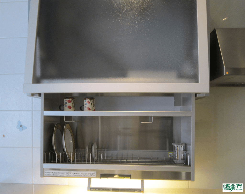 格蘭登廚具 現代極簡系列 陶瓷烤漆 新竹作品 自動升降烘碗機