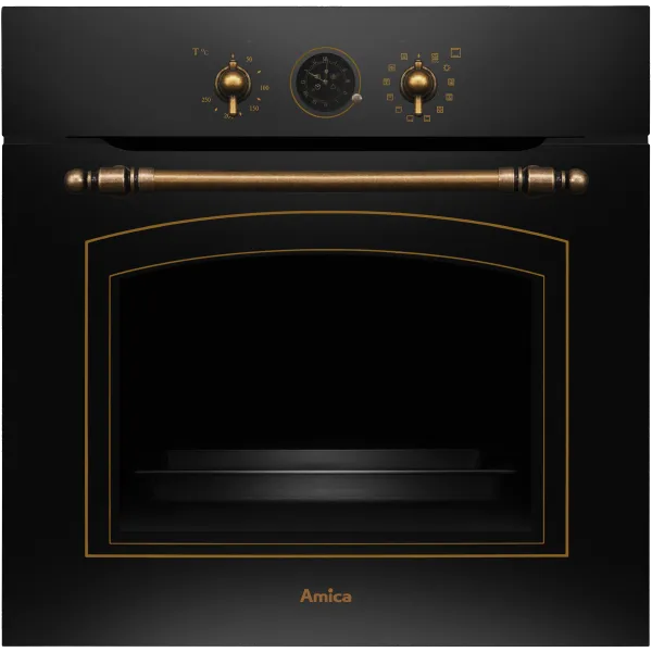 Amica ED17319B 77L 復古烘焙烤箱 霧黑 專業嵌入式家電