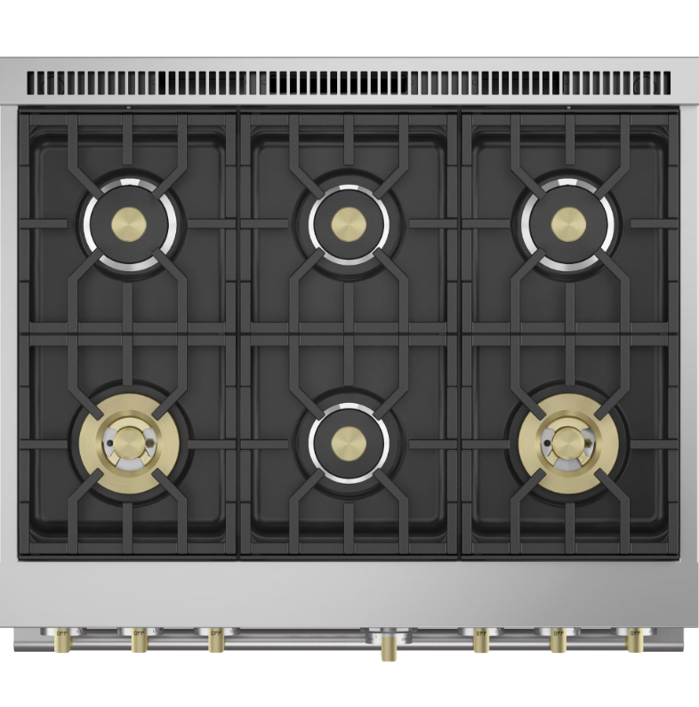 【格蘭登】美國 GE Monogram 36吋瓦斯型六口單層爐連烤 ZGP366NTSS:圖片 4