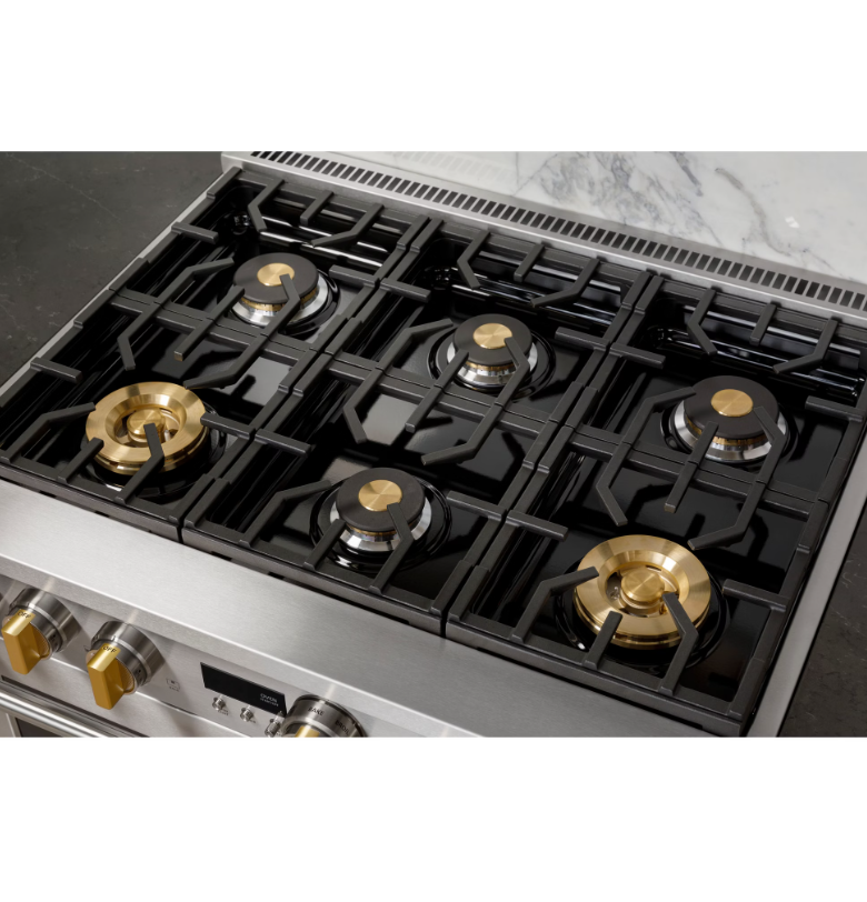 【格蘭登】美國 GE Monogram 36吋瓦斯型六口單層爐連烤 ZGP366NTSS:圖片 5